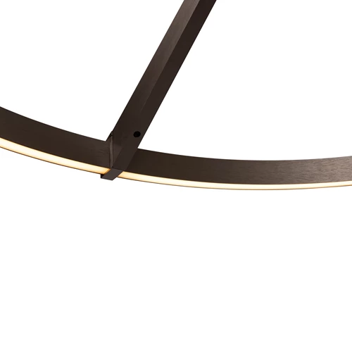 Lucide APPLAUSE - Hanglamp - Ø 80 cm - LED Dimb. - CCT - 1x50W 2700K/4000K - Handbewegingssensor - Grijs ijzer | Premium - detail 2
